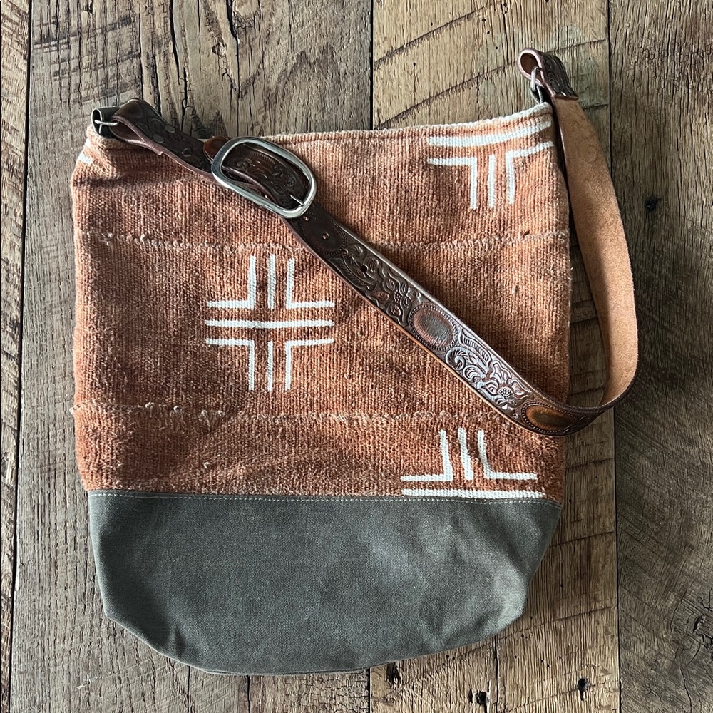 Jenna Bee Mudcloth Bag Tote Crossbody